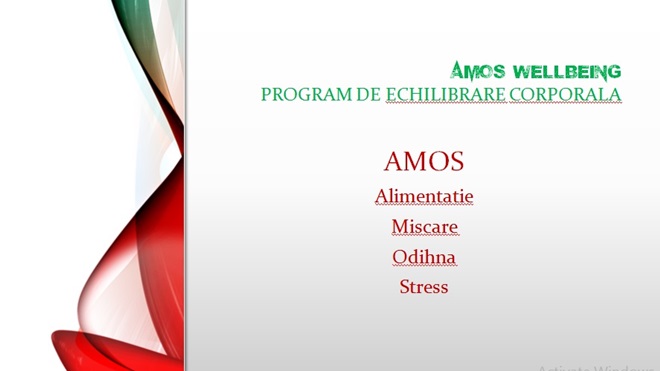 Ai probleme cu somnul? Nu mai stii ce sa mananci? Ai vrea sa faci miscare dar nu te poti hotari la un anumit tip de sport? AMOS Wellbeing iti ofera sedinte de Consiliere Nutritionala Managementul Somnului si a Miscarii! De la 150 lei!